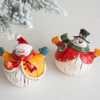 [Finančné plánovanie] Nordic Vianočné Snehuliak Santa Claus Živice Dekorácie Socha Domova Obývacia Izba Ploche Dieťa Darček