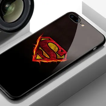 FinderCase Prípade 11 pro max Tvrdeného Skla Pevného Späť Superman Vzorované Kryt pre iPhone 6 6 7 8 plus X XR XS MAX