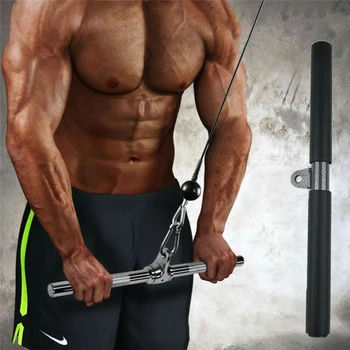 Fitness Posilňovňa Domov DIY Kladka Kábel Stroj Prílohy Biceps, Triceps Späť Blaster T-bar strhnúť Bar Budovy Hmotnosti Cvičenie