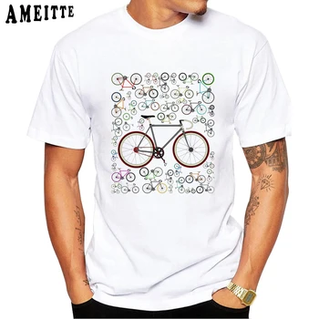 Fixie Cyklistické Cesty Anatómie Tlačiť T-Shirt Letné Módy Muži T-shirt Je To, Ako som Roll Chlapec Bežné Topy Ameitte Lumbálna Muž Tees