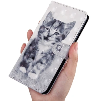 Flip Book obal Pre Coque LG K40S Cute Cat Panda Kožené Peňaženky Kryt Telefónu LG K40S LGK40S K40 Prípadové Etui Capinha