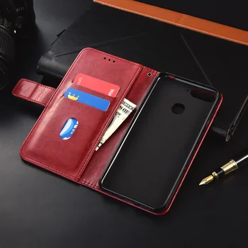 Flip Kožené puzdro Na Huawei Honor 7C AUM-L41 5.7 palcový Fundas Špeciálne peňaženky prípade TPU