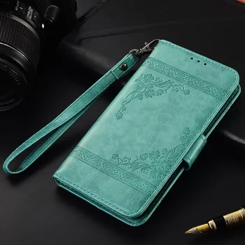 Flip Kožené puzdro Pre LG K8 LTE Fundas Vytlačené Kvet Špeciálne peňaženky, stojan, puzdro s Popruhom