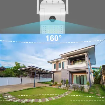 Floodlight Vonkajšie Home Security Kamera 1080P 2.4 G WiFi Nočné Videnie Fotoaparát s LED Snímača Pohybu Nástenné svietidlo Bezdrôtové Kamery