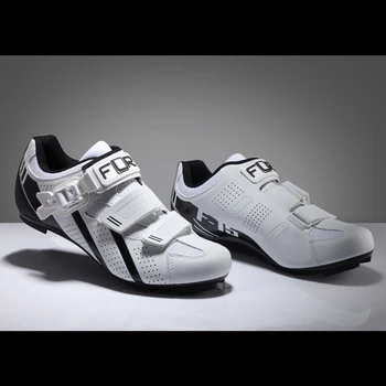 FLR F15 cyklistické topánky cestnej bike topánky muž racing tenisky dospelých profesionálne športové priedušná ultralight čierna biela