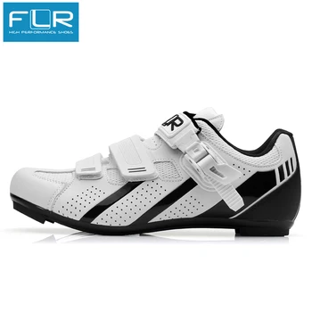 FLR F15 cyklistické topánky cestnej bike topánky muž racing tenisky dospelých profesionálne športové priedušná ultralight čierna biela