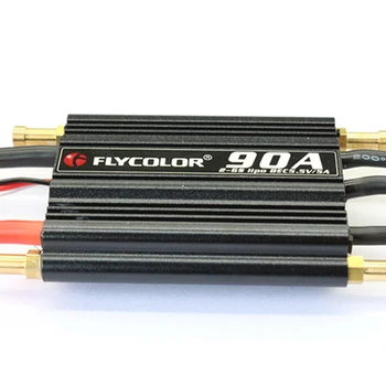 Flycolor 90A Striedavé ESC pre RC Lode 2-6 s 5.5 V/5A BEC