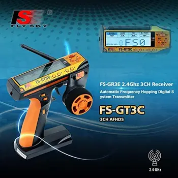 Flysky FS-GT3C FS GT3C 2.4 G 3CH RC AUTO Systém /w batérie GR3E Prijímač Rádiových Radič