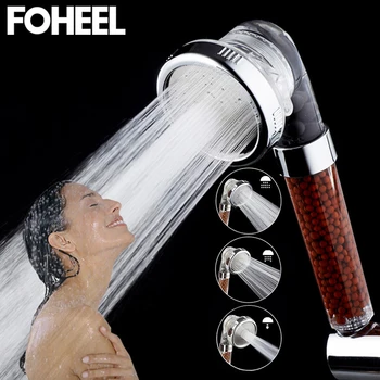 FOHEEL sprcha hlavu ručné sprchy nastaviteľné 3 režim vysokého tlaku sprcha hlavu úsporu vody, KÚPELE kúpeľňa ručné sprchy hlavy