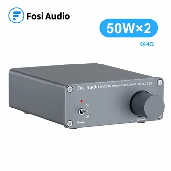 Fosi Audio V1.0 G 2 Kanálový Stereo Audio Zosilňovač Triedy D, Mini Hi-Fi Profesionálny Digitálny Zosilňovač pre Domáce Reproduktory 50W x2