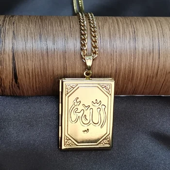 Foto Rámy Môžu Otvoriť Medailón Náhrdelníky Srdce Alah Cross Prívesok Náhrdelník Choker Krku Šperky Pre Ženy, Mužov Valentine Milenca Darček