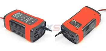 FOXSUR Plne Automatická Nabíjačka 110V/220V alebo 12V 5A Smart Rýchly Výkon Nabíjania, Smart Olovené Batérie Nabíjačky