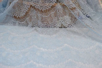 Francúzsky Rias Čipky Textílie 150 cm Modrá Ružová Diy Nádhernej Čipky, Výšivky Šaty, Svadobné Šaty, Doplnky RS1687