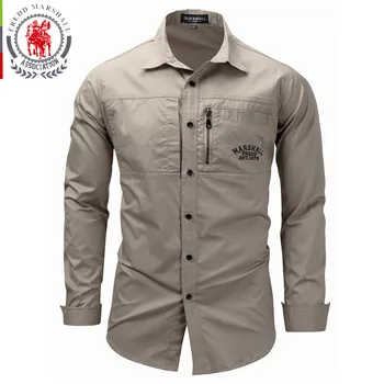 FREDD MARSHALL Mens Košele 2019 Bežné Slim Fit, Bavlna koszula Dlhé Rukávy Mužov zip Tričko Camisa masculina para hombre 117