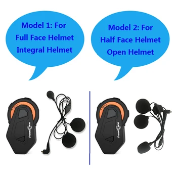 FreedConn T-Max Motocykel Skupiny Hovoriť Systém 1000M 6 Jazdcov BT palubného telefónu Prilba Komunikačný Headset FM Rádio, Bluetooth 4.1