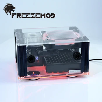 FREEZEMOD BOX-12YT externého chladenia vodou, integrované inteligentné okno zobrazenie teploty RGB účinok