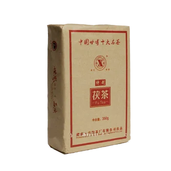Fu Čaj Rok Fucha Čína Xiang Yi Yiyang Anhua Tmavý Čaj Hei Fu Cha Tehla Čaj 350 g