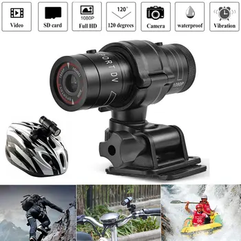Full HD 1080P Dash Cam Mini Športové DV Fotoaparát Vodotesný Bicykel, Motocykel Prilba Akcie DVR Video Cam Ideálny Pre Outdoorové Športy