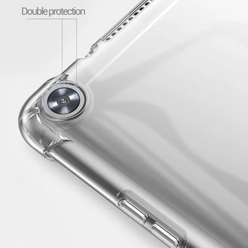 Funda Samsung Galaxy Tab S6 10.5 2019 SM-T860 SM-T865 Shockproof Mäkké Silikónové Shell Transparentné TPU Airbag Ochranné Coque
