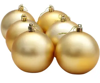 FunPa 6pcs 10 CM Vianočné Gule Solid Farba Dekoratívne Lesklé Plastové Ornament Loptu Na Vianoce Dekor
