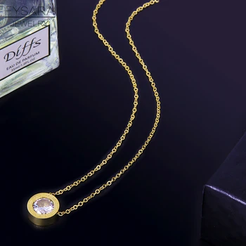 FYSARA Rímske Číslice Náhrdelník s Príveskom, Crystal Trendy Výkaz Krátky Náhrdelník Pre Ženy, Luxusné Láska Choker Šperky Veľkoobchod
