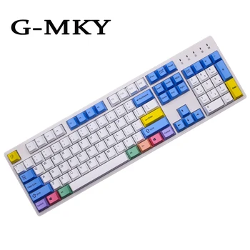 G-MKY Sublimačná 108/133 Kľúče Hrubé PBT Keycaps Farebné Kriedy Keycap Cherry Profil MX Mechanické Prepínanie Klávesnice Keycap
