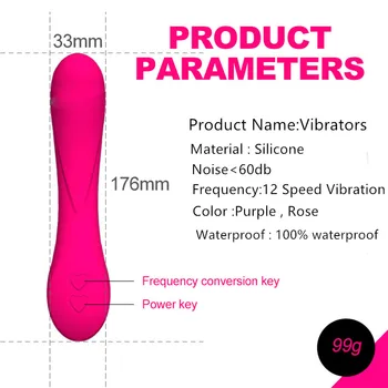 G-spot Vibrátor, Dildo Sexuálne Hračky pre Ženy Mäkké Falošné Penis Umelého Vtáka Pošvy Stimulátor Klitorisu 12 Vibrácií Dospelých Produkt