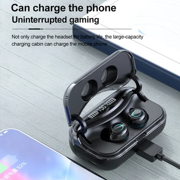G08 TWS Bluetooth 5.1 Slúchadlá Dotykové Ovládanie Bezdrôtových Headphons 9D HiFi IPX7 Vodotesné Slúchadlá Slúchadlá s LED Displejom 2500mAh