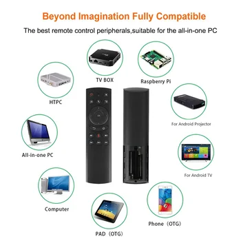 G20S Gyro Smart Hlas, Diaľkové Ovládanie IR Vzdelávania 2.4 G Bezdrôtový Lietať Vzduchom Myš pre X96 Mini H96 MAX X99 Android TV Box vs G10