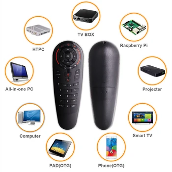 G30 Hlas, Diaľkové Ovládanie, 2,4 GHz Bezdrôtové Vzduchu Myš s INFRAČERVENÝM Vzdelávania a Gyroskop pre Mecool KM9 Android 9.0 Smart TV Box