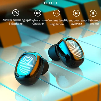 G5s Slúchadlá Bluetooth Wireless Music Headset Pre Xiao Touch Ovládania Slúchadlá 3500mah LED Displej Športové Slúchadlá S MIKROFÓNOM