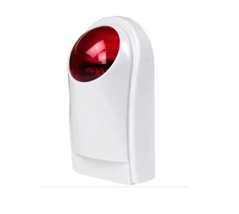 G90B Plus Bezdrôtové Vonkajšie Sirény Blikajúce Červené Svetlo Strobo Siréna pre Domáce Bezpečnostný Alarm Systém 110dB
