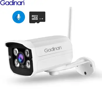 Gadinan 1080P SONY IMX307 WIFI Bezdrôtové IP Kamera 720P 1080P Kovové Vonkajšie TF Card Slot Dohľadu Nepremokavé CCTV Kamery