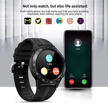 Gandley M5S SIM Karty Smart Hodinky Android iOS Hodinky s GPS, Barometer, Kompas Bluetooth Hovor Smartwatch Fitness Tracker Hodinky