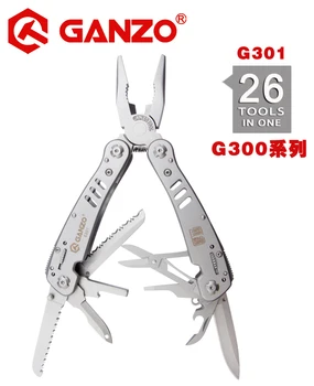 Ganzo G300 série G301 Multi kliešte 26 Nástroje v Jednej Ruke Nástroj Nastaviť Skrutkovač Auta Prenosný Skladací Nôž z Nehrdzavejúcej kliešte