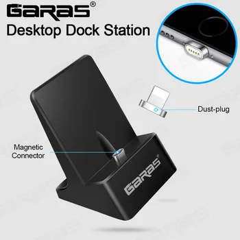 GARAS Dock Stanica,Magnet Desktop/Micro USB/Typ c nabíjacej stanice Pre Android/telefón Dock Stanica Magnetické Kábel Dock Ploche