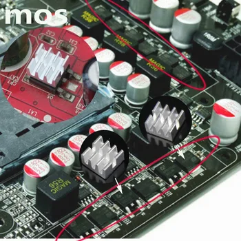 Gdstime 20 ks Hliníkový Chladič MOS Mini IC Chipset Chladenie Cooler Chladič Teplo Vodivá RHS-01 Najvyššej Kvality