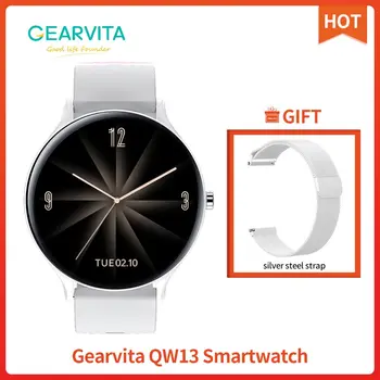 Gearvita QW13 Smart Hodinky 2.5 D full HD touch Nepremokavé Športové Náramok Srdcového rytmu Spánku Monitor Krvného Tlaku Fitness Tracker