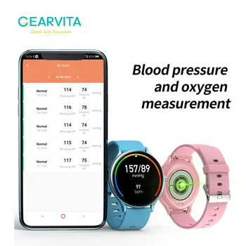 Gearvita QW13 Smart Hodinky 2.5 D full HD touch Nepremokavé Športové Náramok Srdcového rytmu Spánku Monitor Krvného Tlaku Fitness Tracker