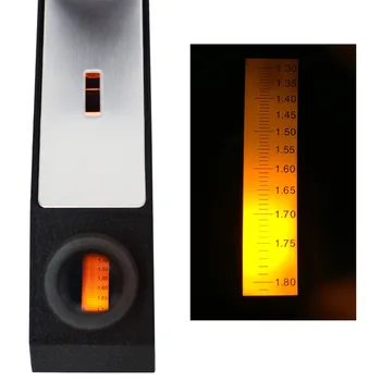 Gem Gemological Gemelogy Refraktometer so zabudovaným LED Svetlom + RI Olej + 1.30 - 1.81 RI Rozsah + 0.01 nD Rozsahu Divízia