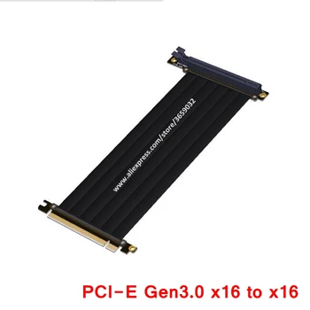 Gen 3.0 PCI-E x16, Aby x16 Stúpačky Predlžovací Kábel Pre GIGABYTE AORUS AC300W ITX základnej Dosky, Vodou chladený Veža LIANLI prípade PCIe 16x