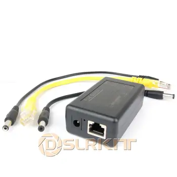 Gigabit 802.3 na 24Watt Aktívne PoE Splitter 48V na 12V 2A Napájanie Cez Ethernet