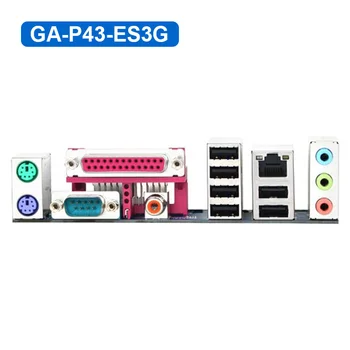GIGABYTE GA-P43-ES3G Ploche Dosky P43 Socket LGA 775 Pre Core 2 Pentium D DDR2 16 G ATX P43-ES3G Zrekonštruovaný Doske