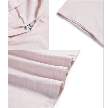 Gkfnmt 2019 Ženy Lete Bežné Kapucňou T-Shirt Biele Tričko Bavlna, Krátky Rukáv, Topy Plus Veľkosť Gray Black Ružové Oblečenie XXXL