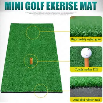 Golf Mat Golf Praxe Biť Mat Nylon Trávy Golf Gumová Lopta Tee Krytý Vonkajší Mat Golf Učebné Pomôcky Golfové Príslušenstvo