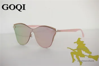 GOQI 2018 ženy polarizované ružová flash slnečné okuliare ,cez veľkosti full frame sa dvere populárnej značky lady značky slnečné okuliare doprava zadarmo