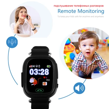 GPS smart hodinky detské hodinky Q90 s Wifi, dotykový displej SOS Volanie Miesto DeviceTracker pre Dieťa Bezpečné Anti-Stratil Monitor PK Q50 Q100