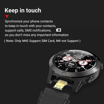 GPS Sport Smart Hodinky Mužov Podporu SIM Karty, GSM Kompas, Barometrický Srdcovej frekvencie, Krvného Tlaku Počasie Činnosť Tracker Smartwatch