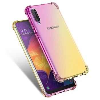 Gradient nárazníka obal Pre Samsung Galaxy A70S A70 A50 A5 A6 A7 A8 A9 Star Lite Pro Plus 2018 A730 A750 A9S A8S A6S A70S A30S M40
