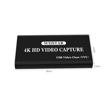 Grafická Karta s HDMI Video Capture Karty VHS USB 2.0 Grabber, Záznamník 4K 1080P pre PS4 Hry DVD Videokamera HD Kamera Live Streaming NOVÉ